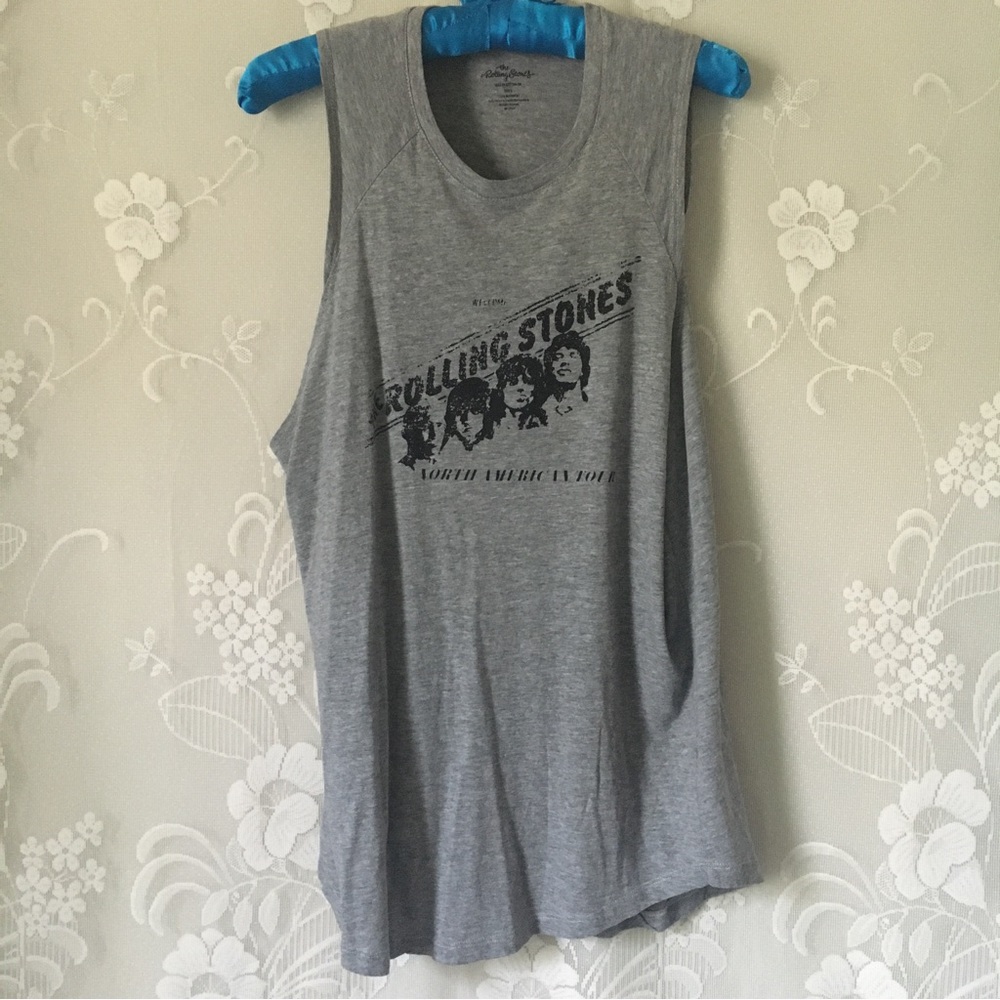 Rolling Stones Rock Band Vintage-Inspired Tank Top